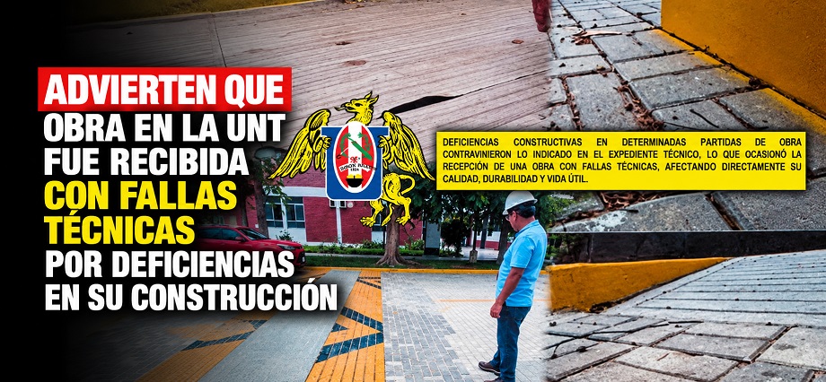 Advierten que obra en la UNT fue recibida con fallas técnicas por deficiencias en su construcción