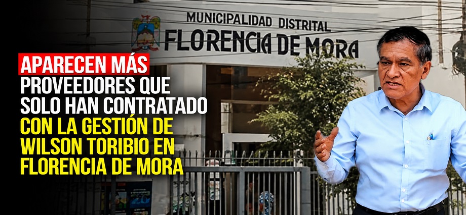 Aparecen más proveedores que solo han contratado con la gestión de Wilson Toribio en Florencia de Mora