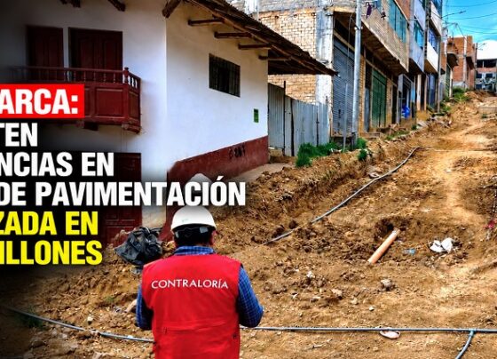 Cajamarca: advierten deficiencias en obras de pavimentación valorizada en S/ 21 millones