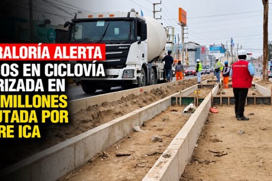 Contraloría alerta riesgos en ciclovía valorizada en S/ 44 millones ejecutada por el GORE Ica