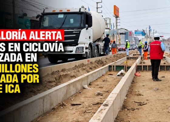 Contraloría alerta riesgos en ciclovía valorizada en S/ 44 millones ejecutada por el GORE Ica
