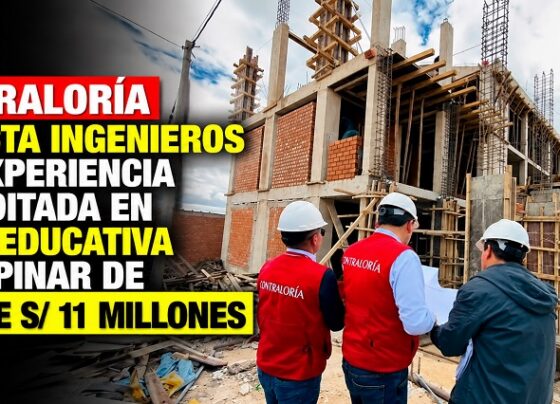 Contraloría detecta ingenieros sin experiencia acreditada en obra educativa de Espinar de más de S/ 11 millones