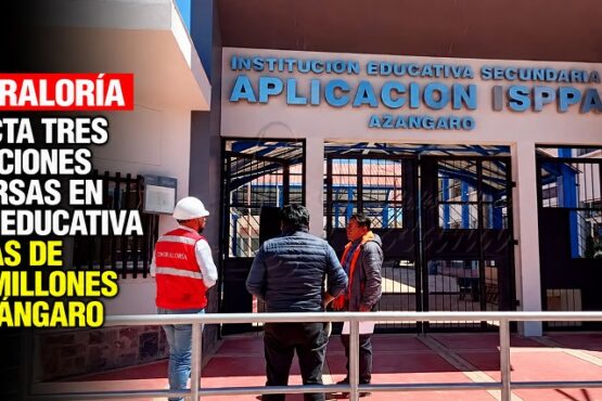 Contraloría detecta tres situaciones adversas en obra educativa de más de S/27 millones en Azángaro
