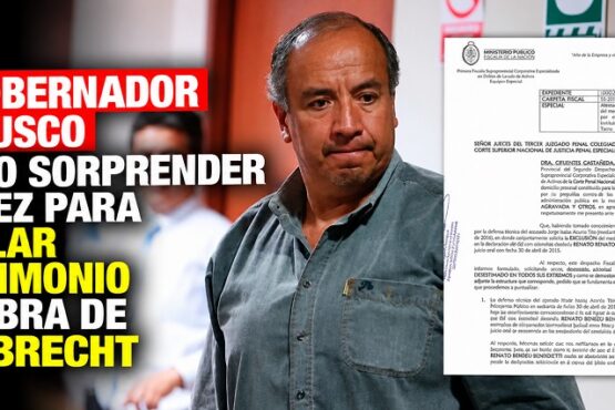 Exgobernador de Cusco quiso sorprender a juez para anular testimonio en obra de Odebrecht