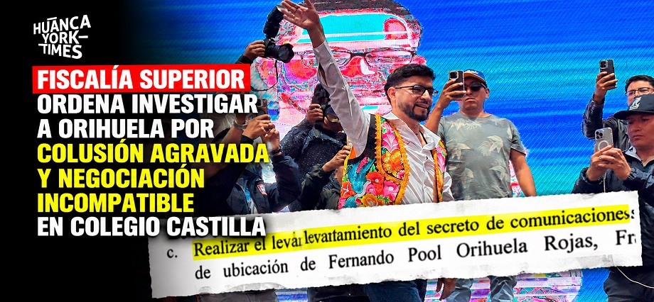 Fiscalía Superior ordena investigar a Orihuela por colusión agravada y negociación incompatible en colegio Castilla
