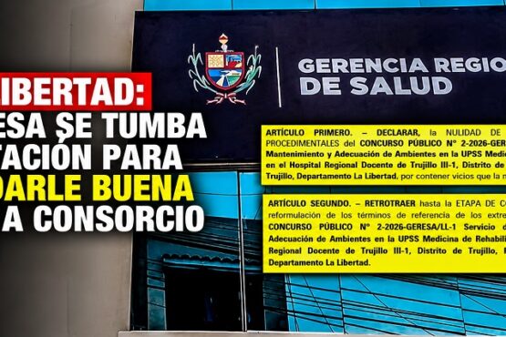 La Libertad: GERESA se tumba licitación para no darle buena pro a Consorcio RyR