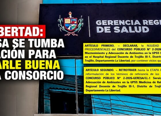 La Libertad: GERESA se tumba licitación para no darle buena pro a Consorcio RyR