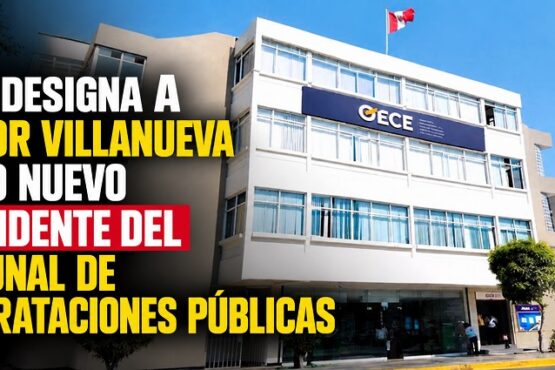 OECE designa a Víctor Villanueva como nuevo presidente del Tribunal de Contrataciones Públicas.