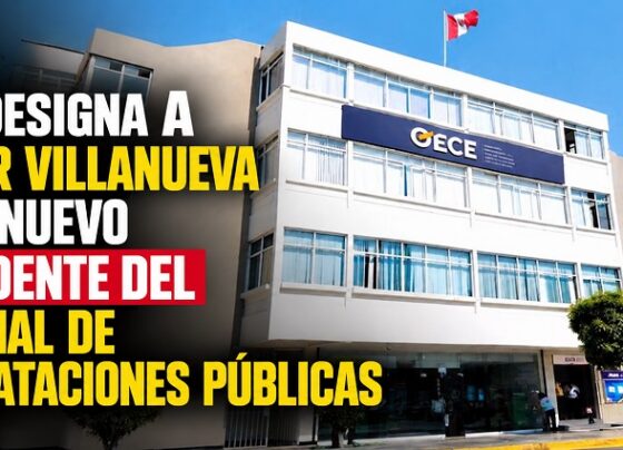 OECE designa a Víctor Villanueva como nuevo presidente del Tribunal de Contrataciones Públicas.