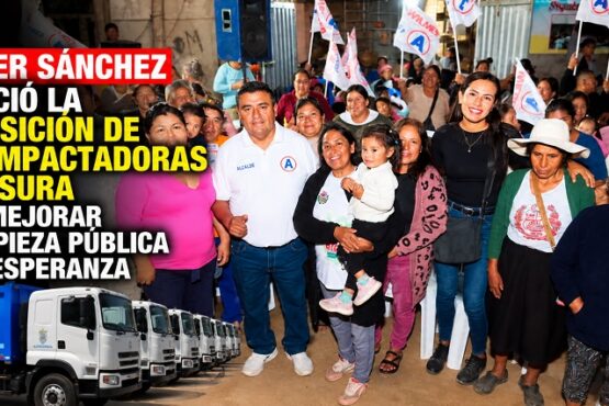 Wilmer Sánchez anunció la adquisición de 10 compactadoras de basura para mejorar la limpieza pública en La Esperanza
