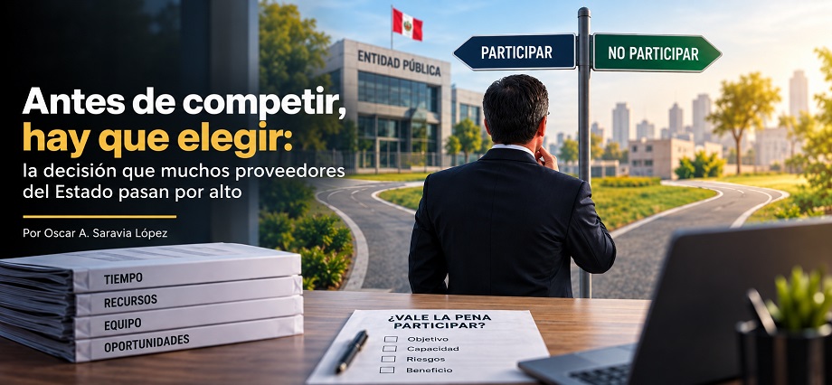 Antes de competir, hay que elegir: la decisión que muchos proveedores del Estado pasan por alto