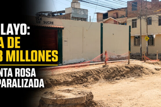 Chiclayo: obra de S/9,3 millones en Santa Rosa luce paralizada