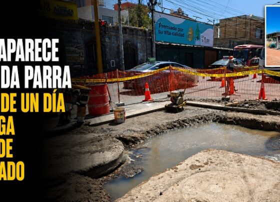 Forado aparece en avenida Parra a menos de un día de entrega de obra de reasfaltado