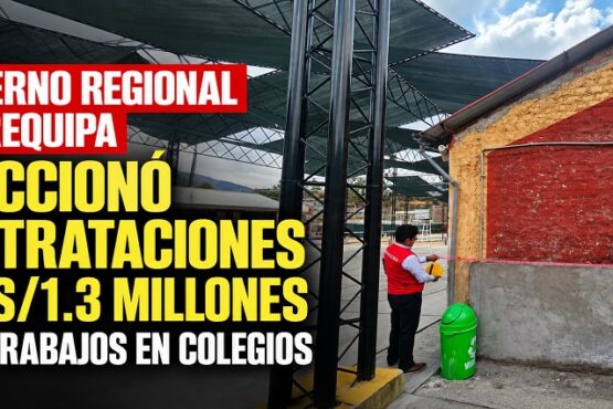 Gobierno Regional de Arequipa fraccionó contrataciones por S/1.3 millones para trabajos en colegios