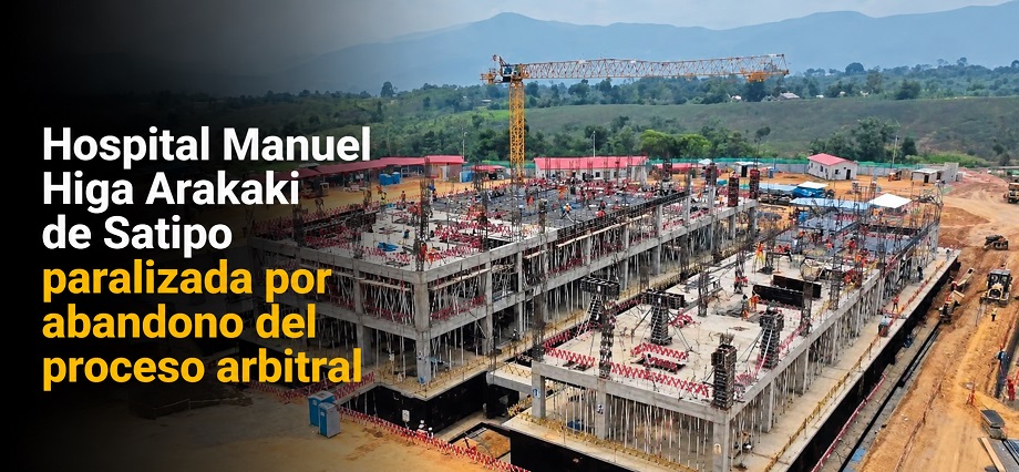 Hospital Manuel Higa Arakaki de Satipo paralizada por abandono del proceso arbitral