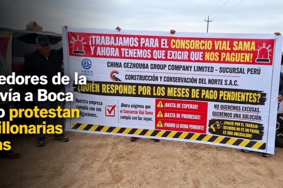 Proveedores de la doble vía a Boca del Río protestan por millonarias deudas