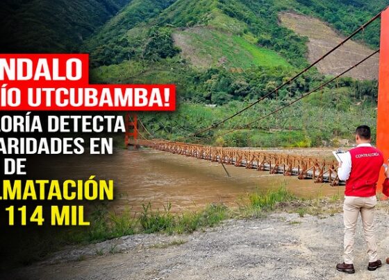 ¡ESCÁNDALO EN EL RÍO UTCUBAMBA! CONTRALORÍA detecta irregularidades en servicio de descolmatación por s/114 mil