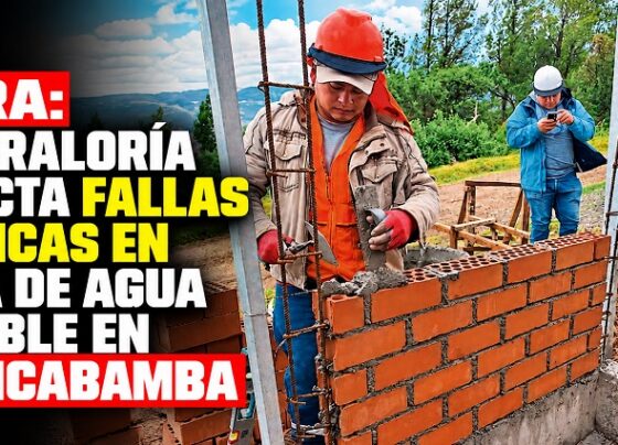 Piura: Contraloría detecta fallas técnicas en obra de agua potable en Huancabamba