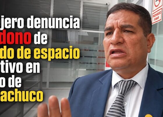 Consejero denuncia abandono de techado de espacio deportivo en colegio de Huacrachuco