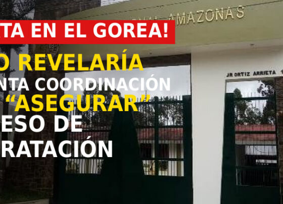 ¡ALERTA EN EL GOREA! audio revelaría presunta coordinación para “asegurar” proceso de contratación